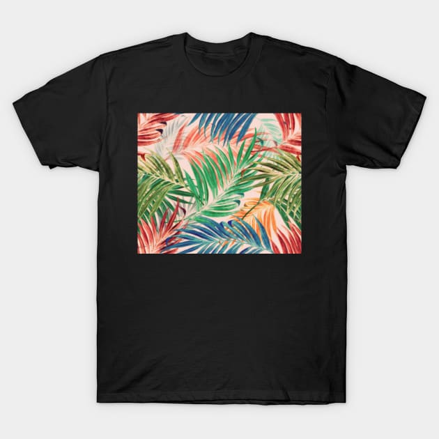 Palm Leaves in color T-Shirt by BessoChicca